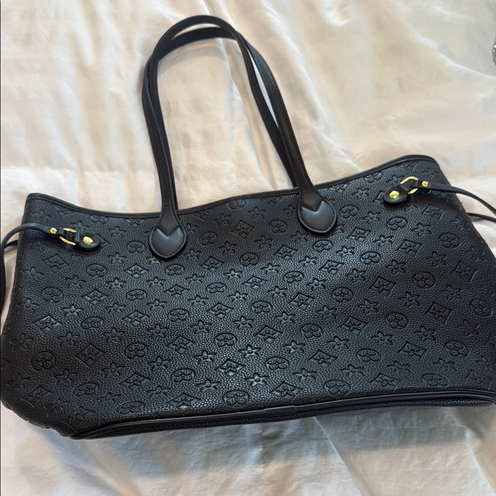 Elegant Black Designer Tote Bag